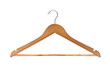old, wood hanger isolated on white background