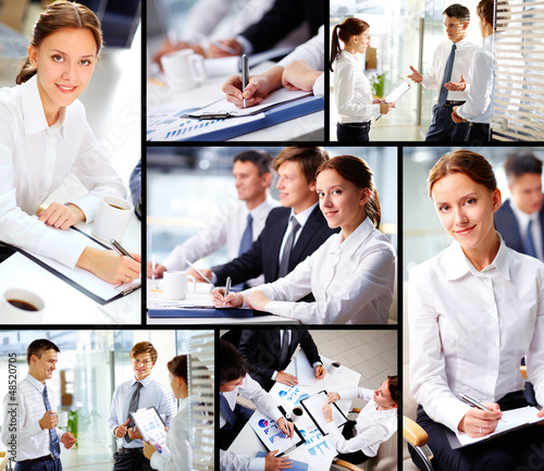 Photo: Business partners at work Business partners at work