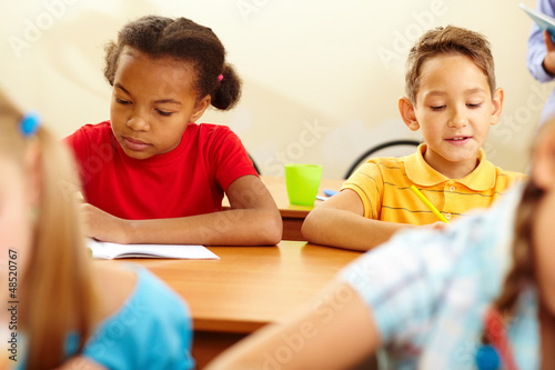 Photo: Working at lesson Working at lesson