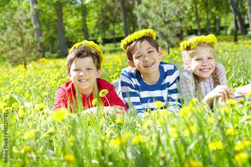 Photo: Children on lawn Children on lawn
