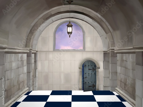 Illustration: The hall - Digital painted illustration The hall - Digital painted illustration
