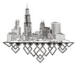 Vector: Chicago, IL Skyline Chicago, IL Skyline