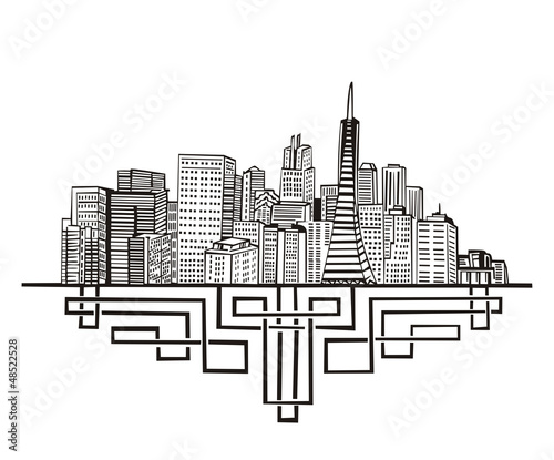 Vector: San Francisco, CA Skyline San Francisco, CA Skyline