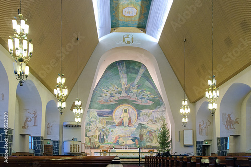 Photo: Interior of the Rovaniemi Church, Finland Interior of the Rovaniemi Church, Finland