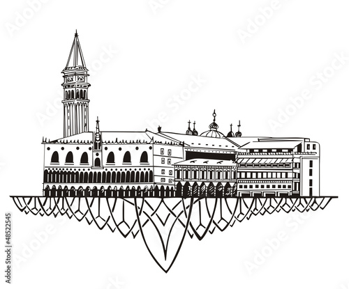 Vector: Venice Skyline Venice Skyline