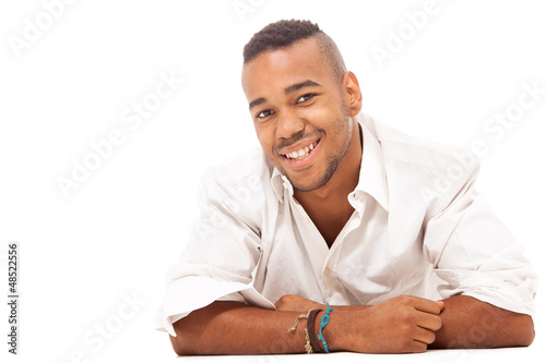 Photo: Smiling Afro American man - Isolated Smiling Afro American man - Isolated