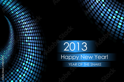 Vector: Year of the water snake - vector background Year of the water snake - vector background