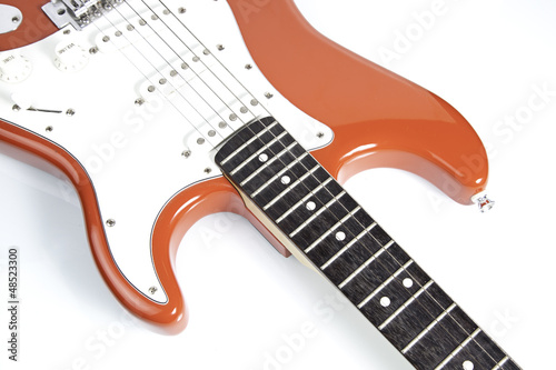 Photo: Red electric guitar Red electric guitar