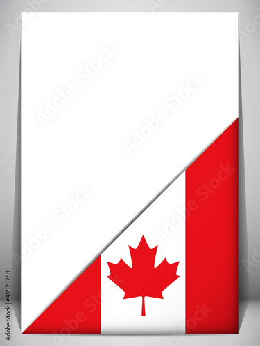 Vector: Canada Country Flag Turning Page Canada Country Flag Turning Page