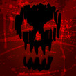 Halloween Skull Hintergrund gruselig