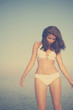 Beautiful woman on the beach