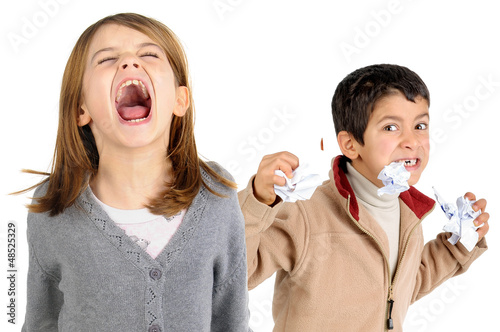 Photo: Stressed kids Stressed kids