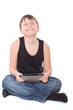 boy with a Tablet PC