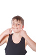 portrait of teen boy
