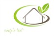 Vektor: Home , leaves, green icon,business logo design Home , leaves, green icon,business logo design