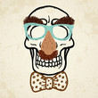Vector illustration of decorative skull