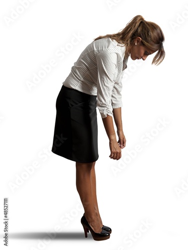 Photo: Tired businesswoman Tired businesswoman