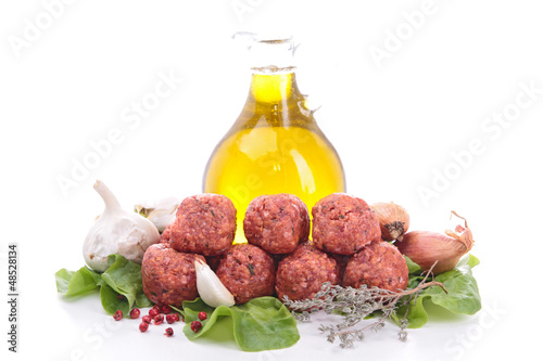 Photo: raw meatball raw meatball