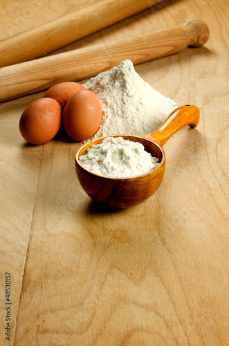 Photo: Fresh pasta ingredients Fresh pasta ingredients
