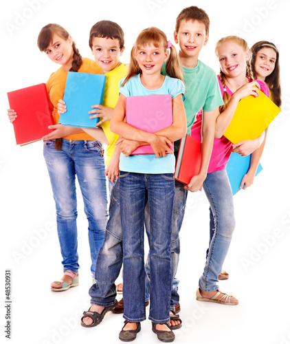 Photo: Group of teen people. Group of teen people.