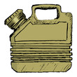 gas can, vector image