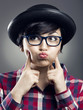 Funny female Nerd