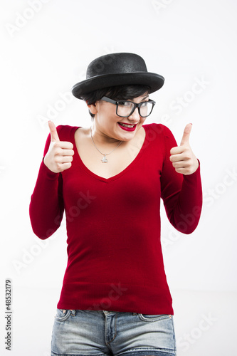 Photo: Happy Nerd Girl Happy Nerd Girl
