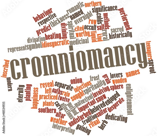 Illustration: Word cloud for Cromniomancy Word cloud for Cromniomancy