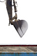 Photo: Excavator loader machine at shipyard Excavator loader machine at shipyard