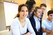 Portrait of student attending training class