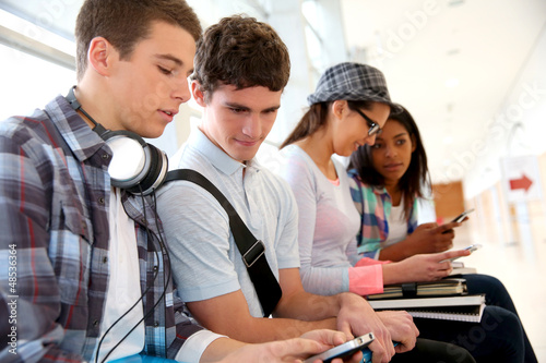 Photo: Youth and technology at school Youth and technology at school