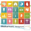 Set of minimal style medical icons
