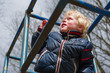 Photo: Child playing in playgarden Child playing in playgarden