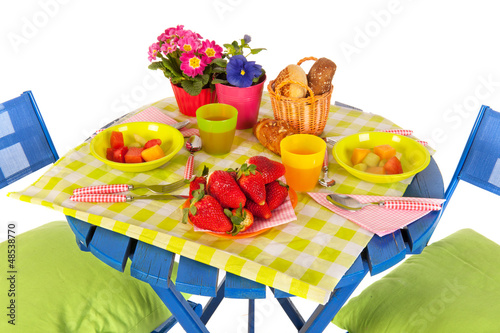 Photo: Eating outdoor in the garden Eating outdoor in the garden