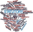 Word cloud for Statutory law