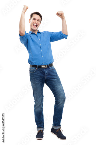 Photo: Excited young man Excited young man
