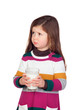 Photo: Pretty girl with a milk glass Pretty girl with a milk glass
