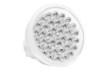 Front view of a modern led bulb over a white background Front view of a modern led bulb over a white background