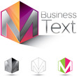 Letter M in a box