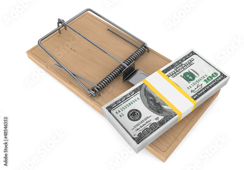 Illustration: Money in a mousetrap Money in a mousetrap
