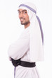Arab businessman isolated on the white