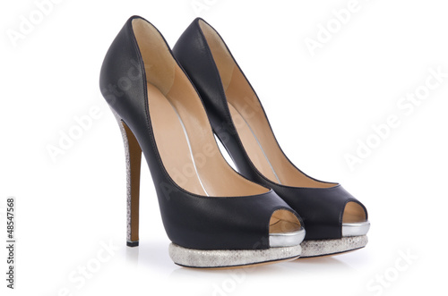 Photo: Nice woman shoes isolated on white Nice woman shoes isolated on white