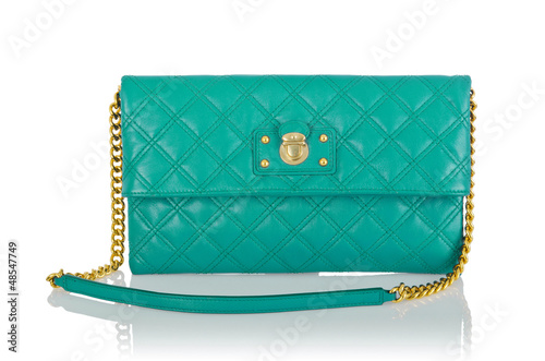 Photo: Elegant woman bag isolated on white Elegant woman bag isolated on white