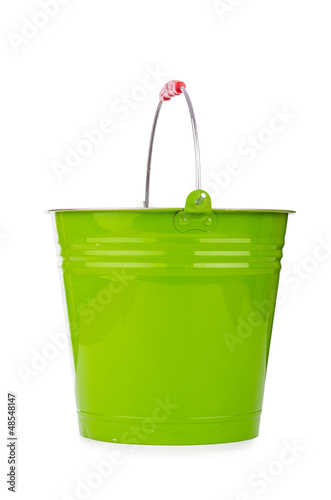 Photo: Bucket isolted on the white background Bucket isolted on the white background