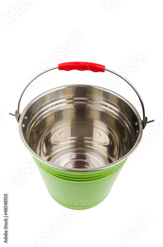 Photo: Bucket isolted on the white background Bucket isolted on the white background