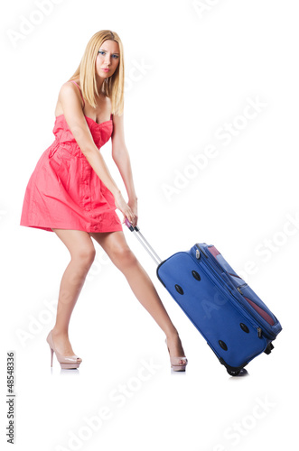 Photo: Attrative woman ready for summer vacation Attrative woman ready for summer vacation