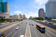Photo: traffic through downtown traffic through downtown