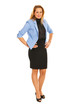 Full length of business woman