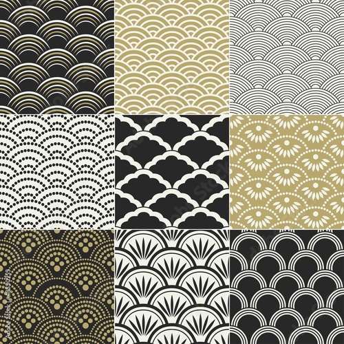 Vector: seamless ocean wave pattern seamless ocean wave pattern