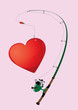 fishing heart
